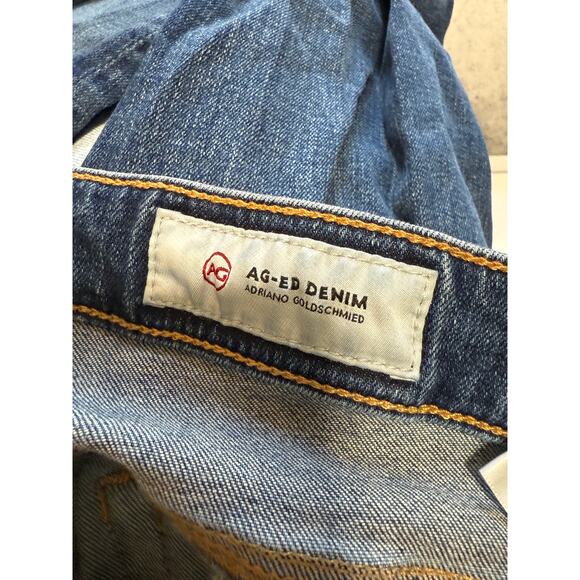 Adriano Goldschmid Mari High Rise Slim Straight Dark Wash Denim Jeans - Size 26 - Picture 2 of 9